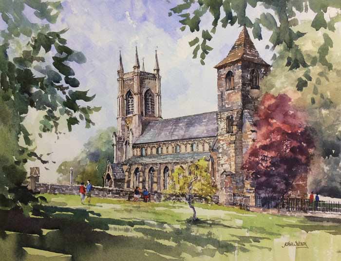 John Sibson Limited Edition Print St Marys Mirfield Parish Church
