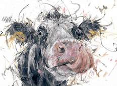 Aaminah Snowdon Limited Edition Print Cheeky Cow